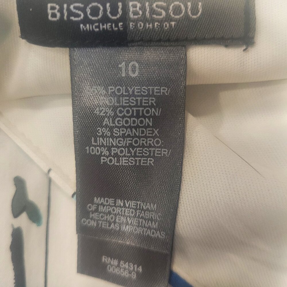 Bisou Bisou Sleeveless Floral Dress - Size 10 - Picture 8 of 8